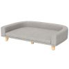 PawHut Dog Sofa Couch Bed with Washable Cushion for Large Dogs, Cats, Gray