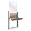 Pet Door, 11.3" x 16.02" Aluminum Frame with Lock and Flap System, Weatherproof Doggy Door, Easy to Install in Interior or Exterior Doors