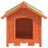 Dog Kennel Brown 25.6"x25.6"x24.2" Solid Wood Pine