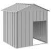 Dog House with Roof Light Gray 46.1"x40.6"x48.4" Galvanized Steel