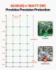 Electric Fence Netting, 42 in (H) x 164 ft (L), PE Net Fencing with Posts & Double-Spiked Stakes, Utility Portable Electric Fence for Pigs, Cows