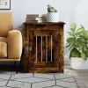 Dog Crate Furniture Smoked Oak 21.7"x29.5"x25.6" Engineered Wood