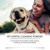 Yegbong Dog Dental Cleaning Powder Gentle Cleaning of Plaque and Stains, Freshening Breath Dental Powder