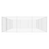 Outdoor Dog Kennel Galvanized Steel 224.4"x224.4"x72.8"