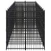 Outdoor Dog Kennel Steel 198.4 ftÂ²