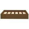 Dog Bed Honey Brown 20.3"x17.3"x3.5" Solid Wood Pine