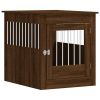 Dog Crate Furniture Brown Oak 25.4"x31.5"x28" Engineered Wood