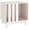 Dog House White Solid Pine Wood 23.6 x 17.7 x 22.4 in Durable