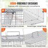 Humane Live Animal Trap, Dimensions 50" x 20" x 26", Crafted from Galvanized Iron, Collapsible Design with Carrying Handle for Capturing Stray Dogs