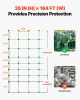 Electric Fence Netting, 35" H x 164' L, PE Net Fencing with Posts & Double-Spiked Stakes, Utility Portable Mesh for Goats, Sheep, Lambs, Deer, Hogs